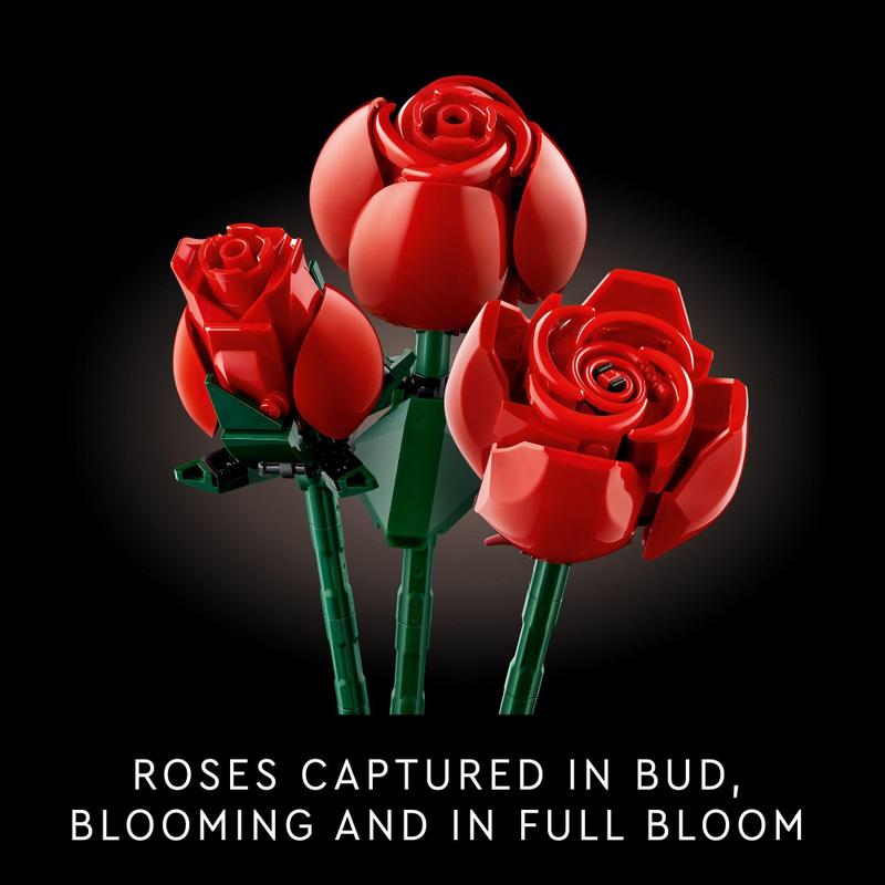 Buquê de Rosas LEGO Icons 10328 - Flores Artificiais - Buquê de